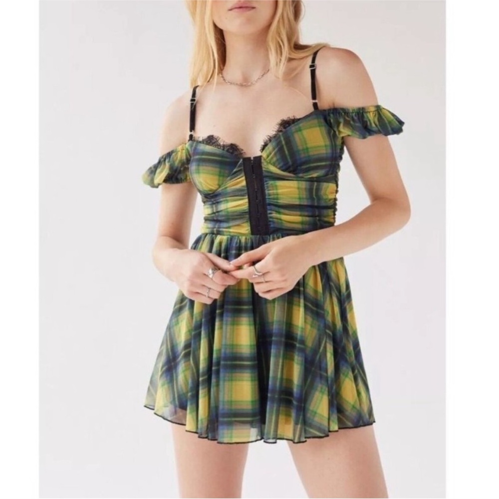 Urban Outfitters Plaid Romper